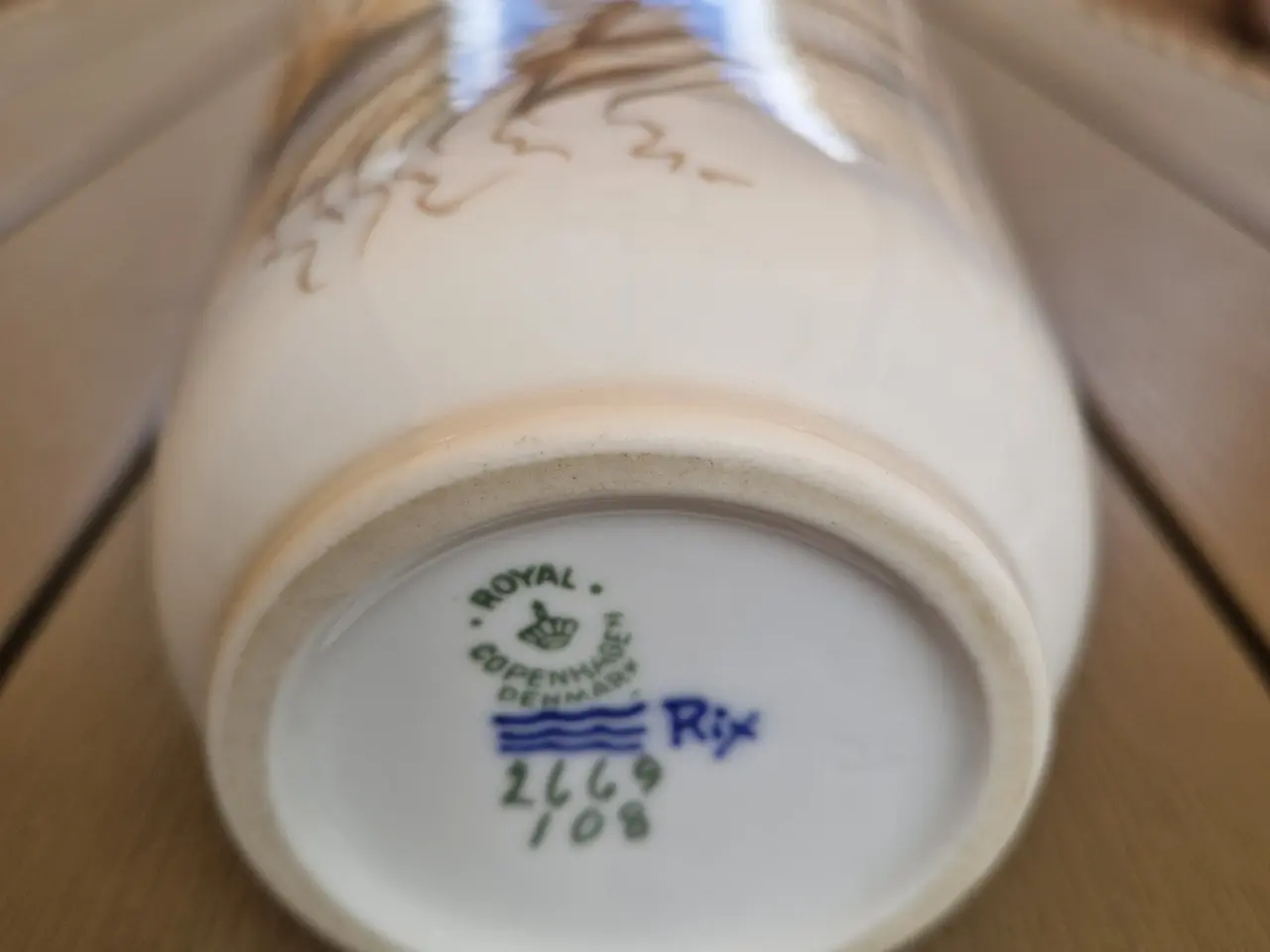 Billede 5 - Flot vase med åkande. Royal Copenhagen