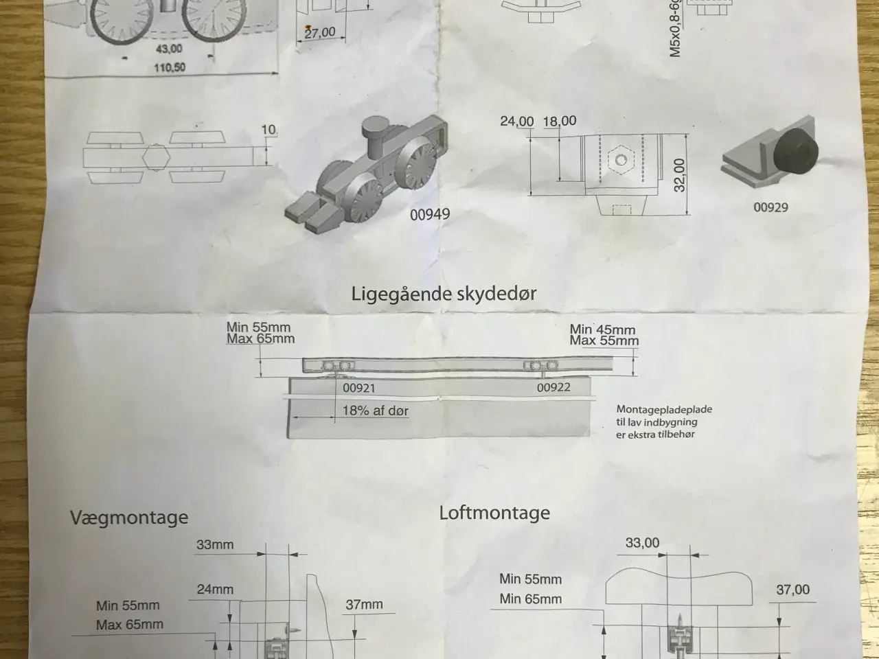 Billede 3 - SVALK ROLLLOCK M/KUGLELEJE SKYDEDØRSBESLAG 110 KG 