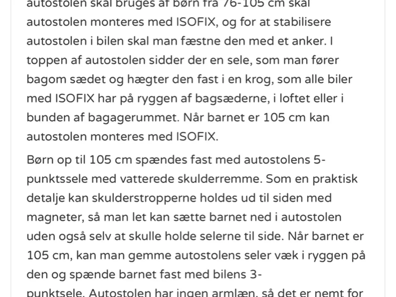 Billede 5 - Maxi Cosi autostol fra 15 mdr. til 12 år.