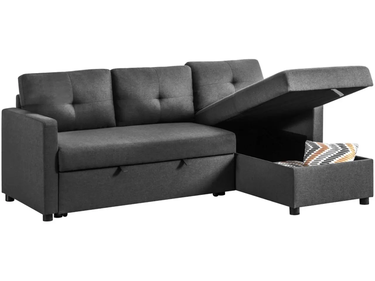Billede 3 - Sovesofa med chaiselong