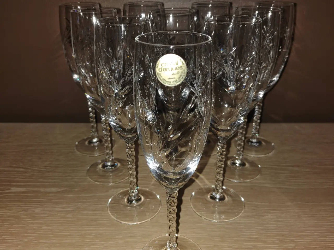 Billede 2 - Flotte Cristal d'Arques champagneglas