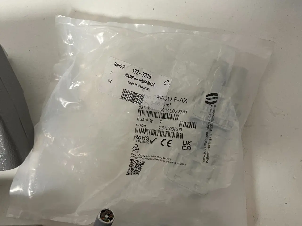 Billede 12 - Harting Han Heavy Duty stik parti Enclosures kabel