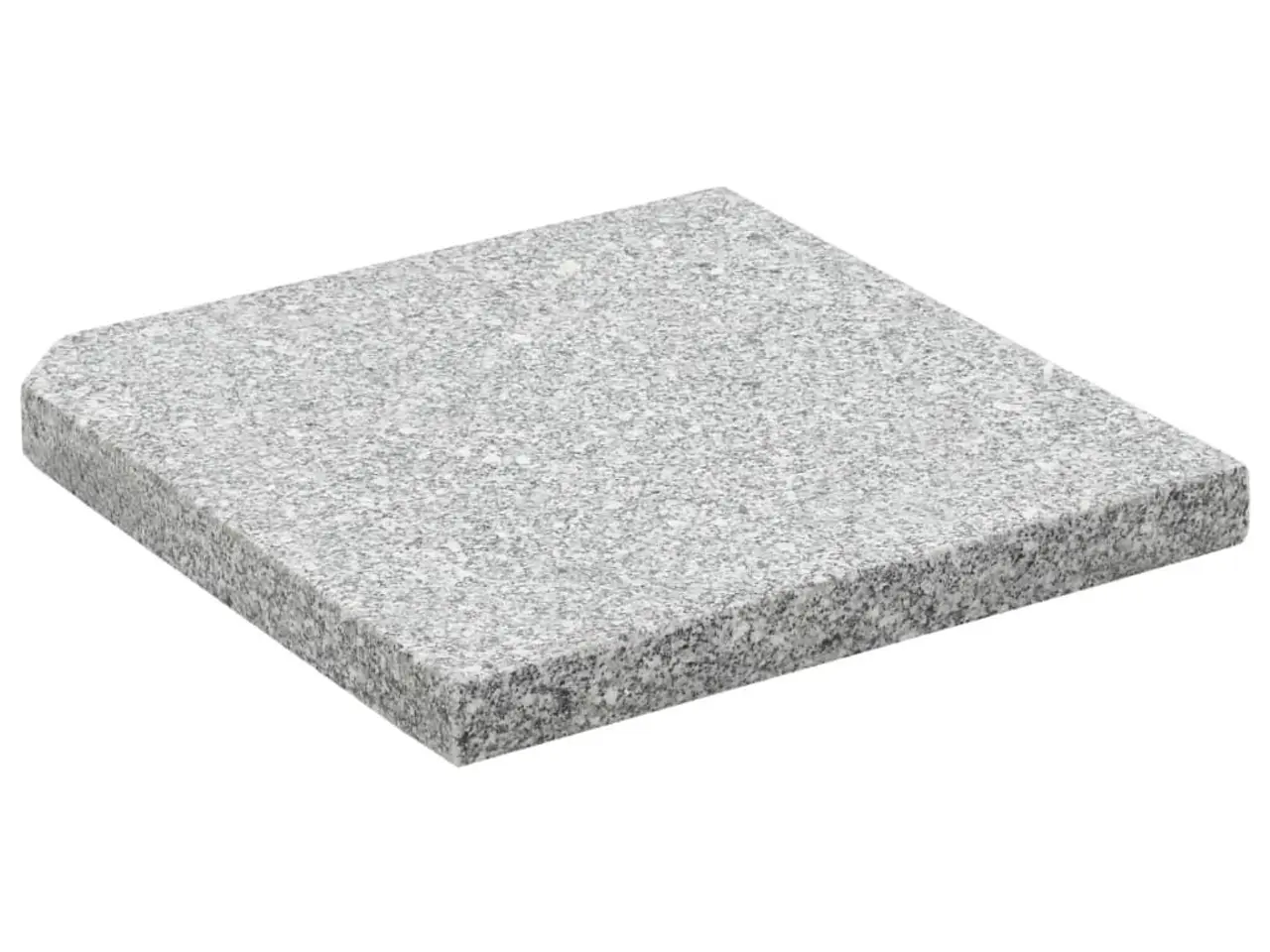 Billede 2 - Vægtplade til parasol i granit 25 kg - firkantet, grå