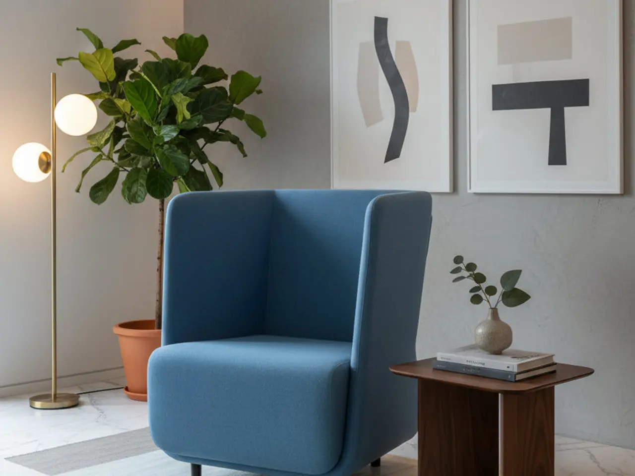 Billede 2 - Softline Basket Loungestol – Blå