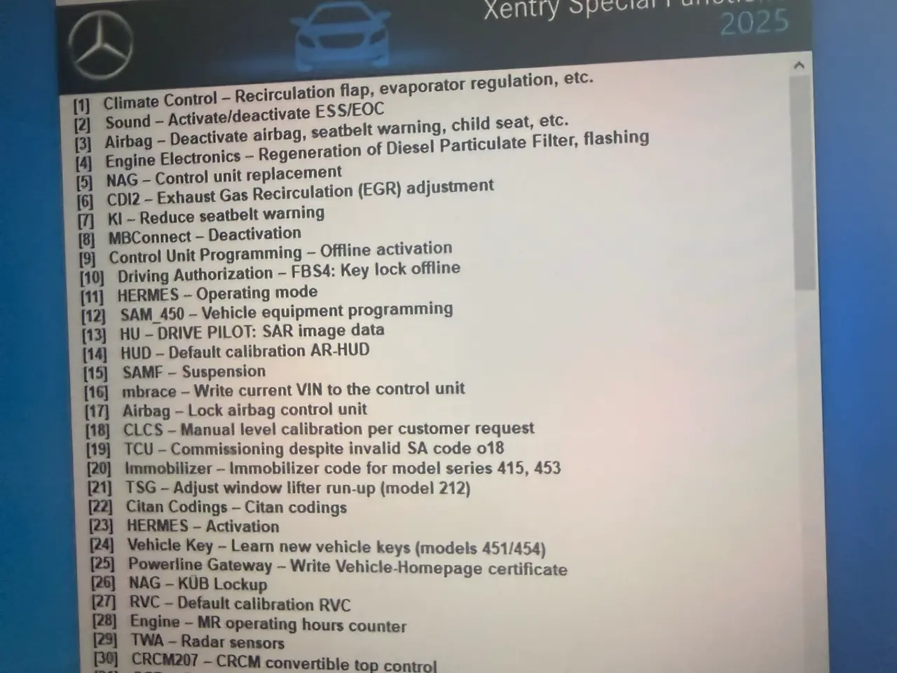 Billede 7 - Mercedes Xentry Diagnosis software + Obd stik
