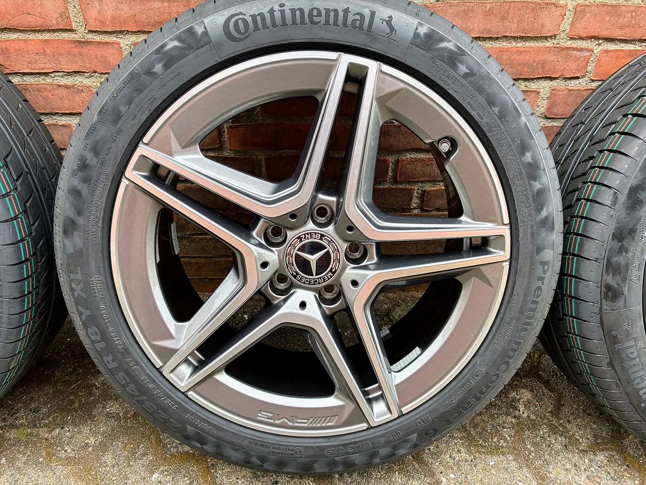 Billede 3 - Mercedes-Benz 18" AMG aluhjul med nye Continental