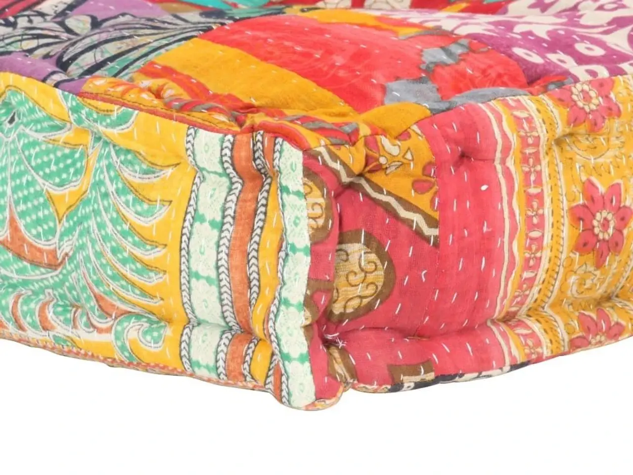 Billede 6 - Pallehynde i patchwork - flerfarvet 120 x 80 x 39 cm