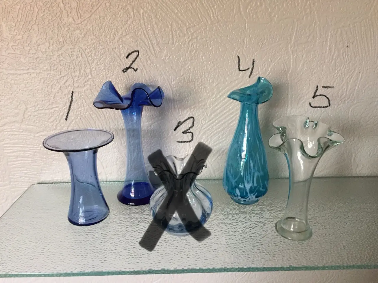 Billede 1 - Små fine glasvaser