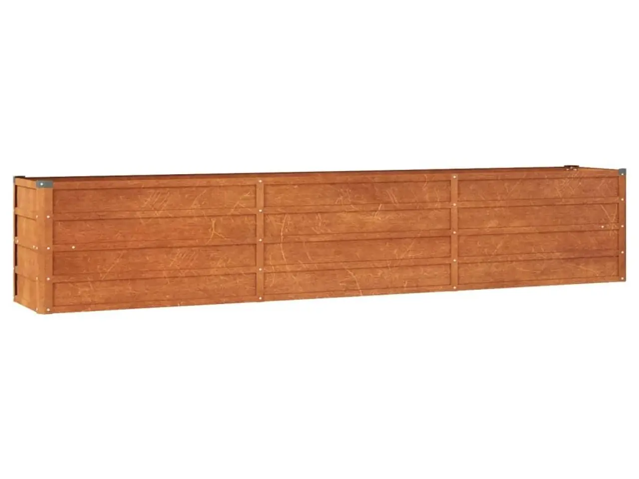 Billede 2 - Højbed i cortenstål 240×40×45 cm - rustfarvet plantekasse