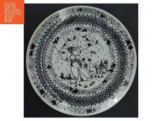 Bjørn Wiinblad tallerken / platte  vintermotiv fra Nymolle (str. Ø 22 cm)