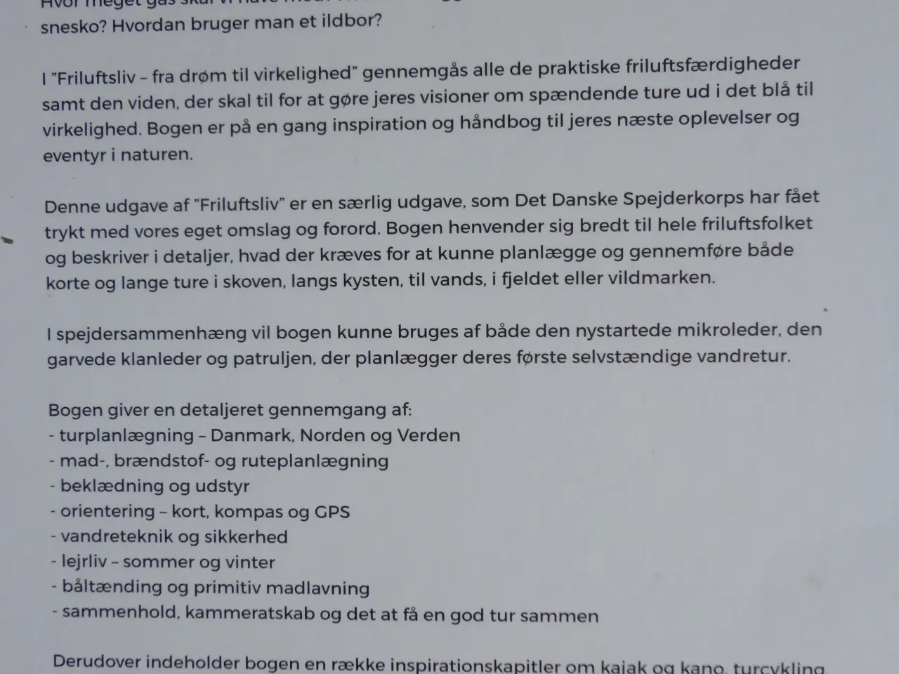 Billede 4 - Friluftsliv - fra drøm til virkelighed  :