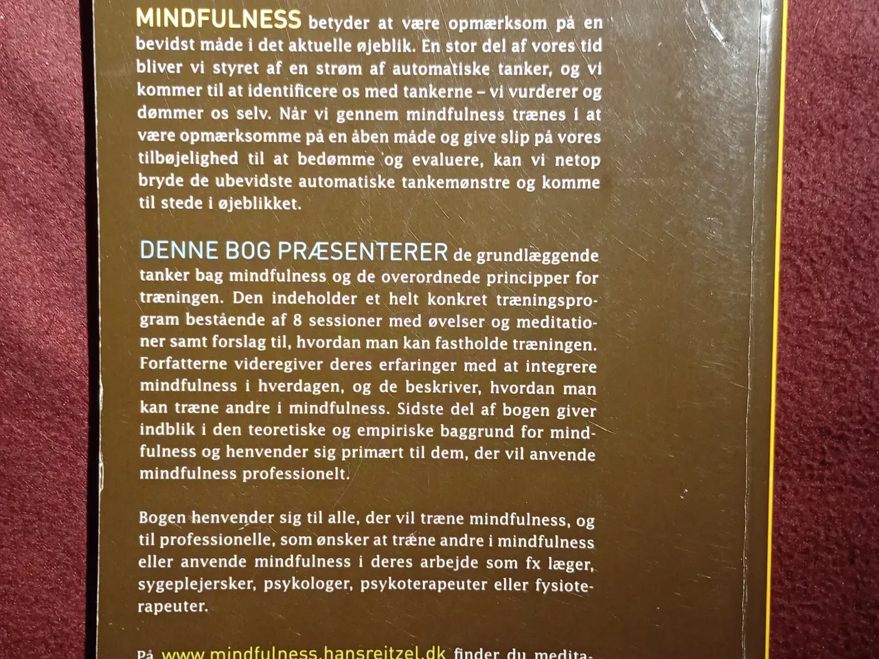 Billede 2 - Mindfulness. Manuel til træning i bevidst nærvær