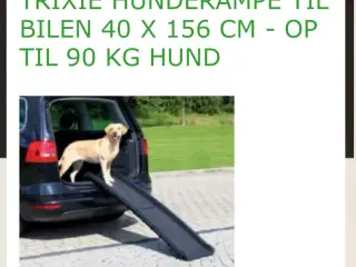 Hunderampe til fx bil 90 kg