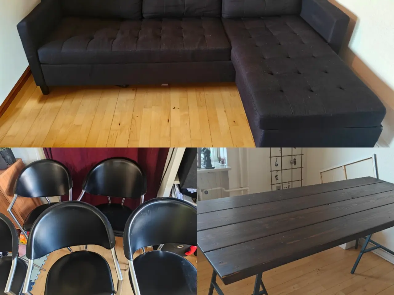 Billede 1 - Komplet Møbelpakke: Sofa, spisebord & stole