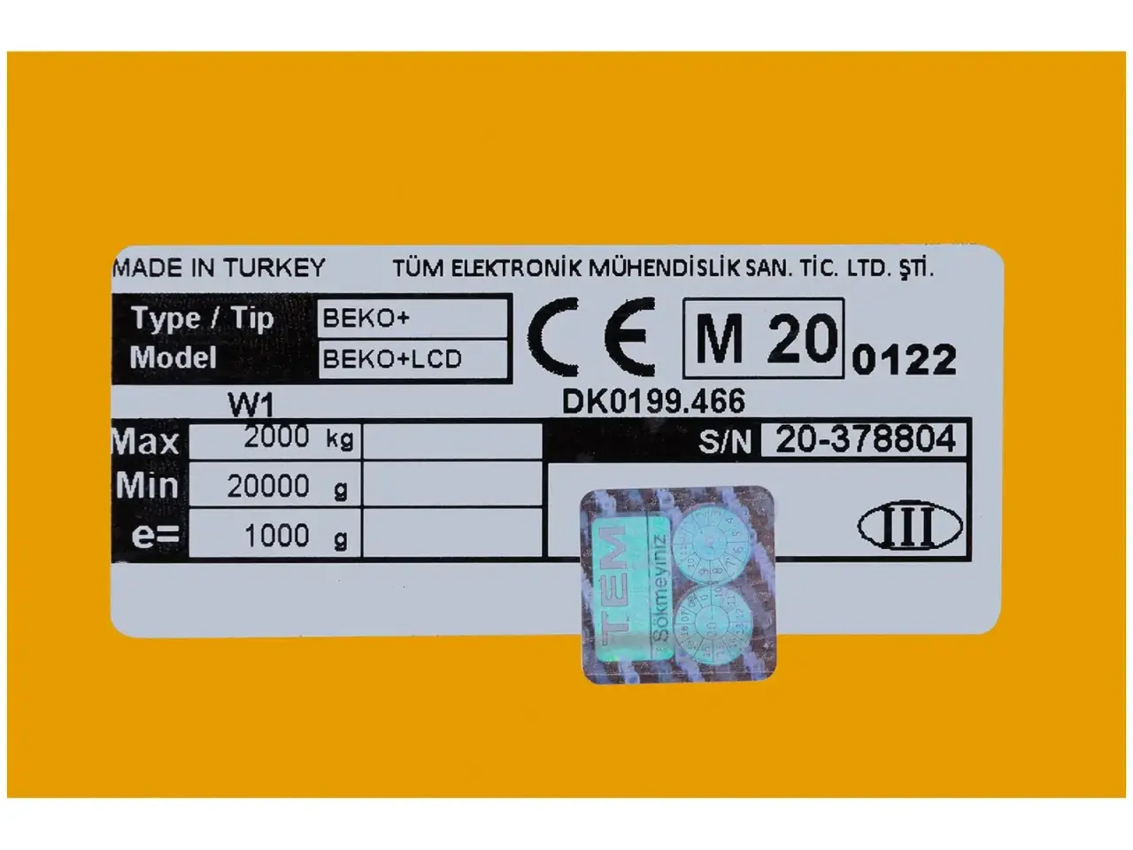 Billede 6 - Pallevogn med vægt – certificeret – 2000 kg / 1 kg