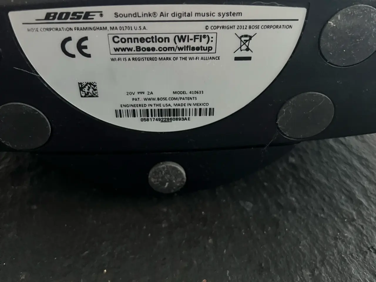 Billede 2 - Bose SoundLink Air trådløs højttaler sort 