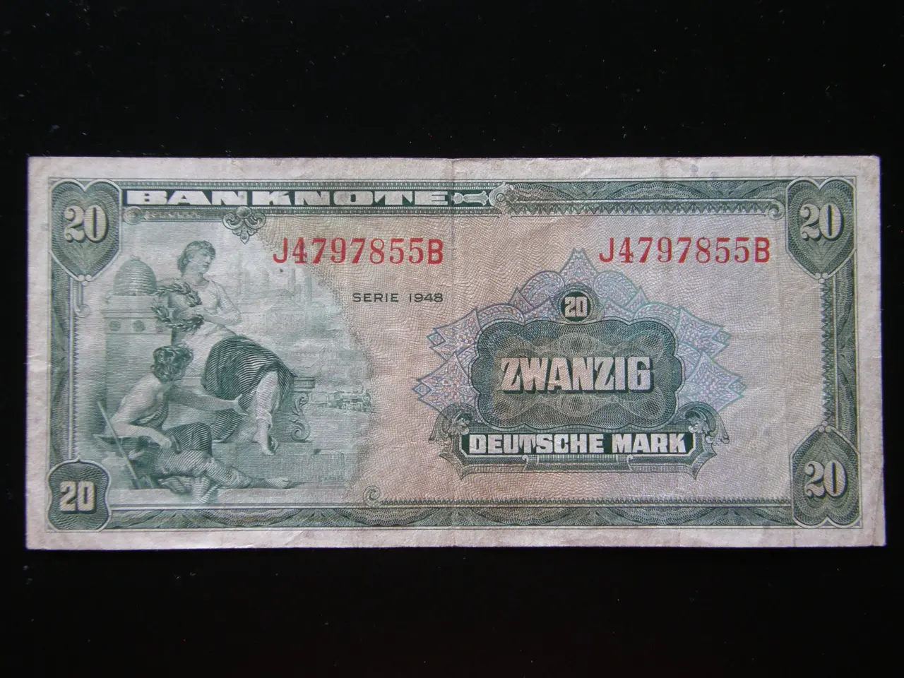 Billede 1 - Tyskland  20 Mark  1948  P6a