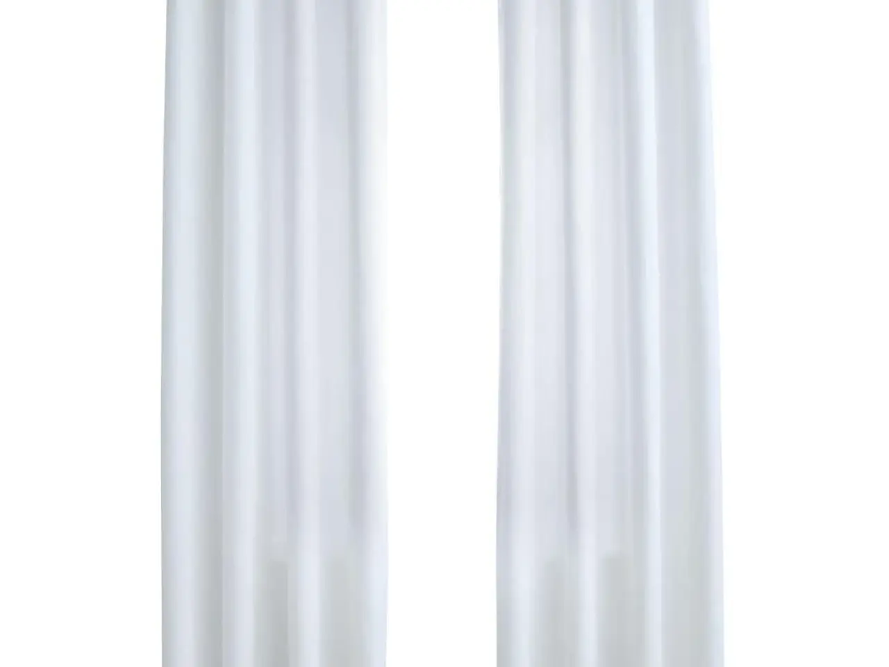 Billede 2 - Mørklægningsgardiner 2 stk. med metalringe 140 x 225 cm råhvid