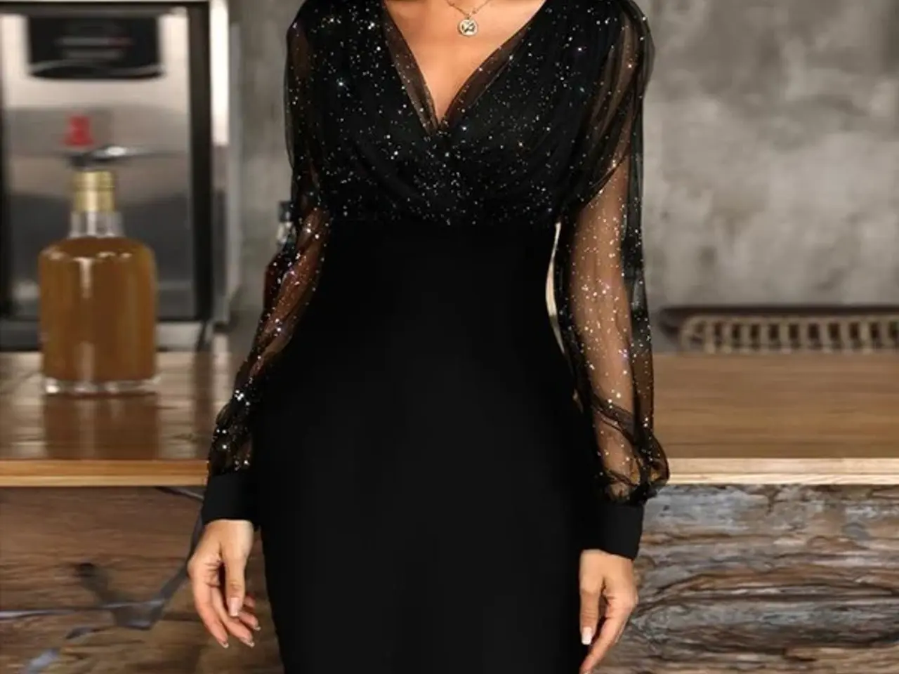 Billede 7 - Kjole-Sequin,Glitter.sparkeling Bodycoon-Medium