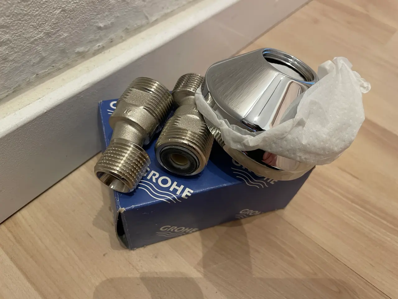 Billede 2 - VVS Grohe forskruening m. roset to sæt nye.