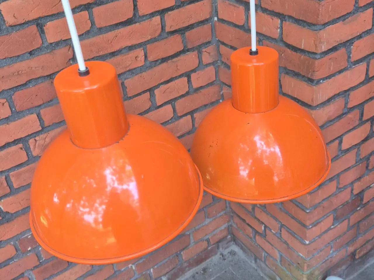 Billede 2 - To orange Mini Bunker med tilpas patina