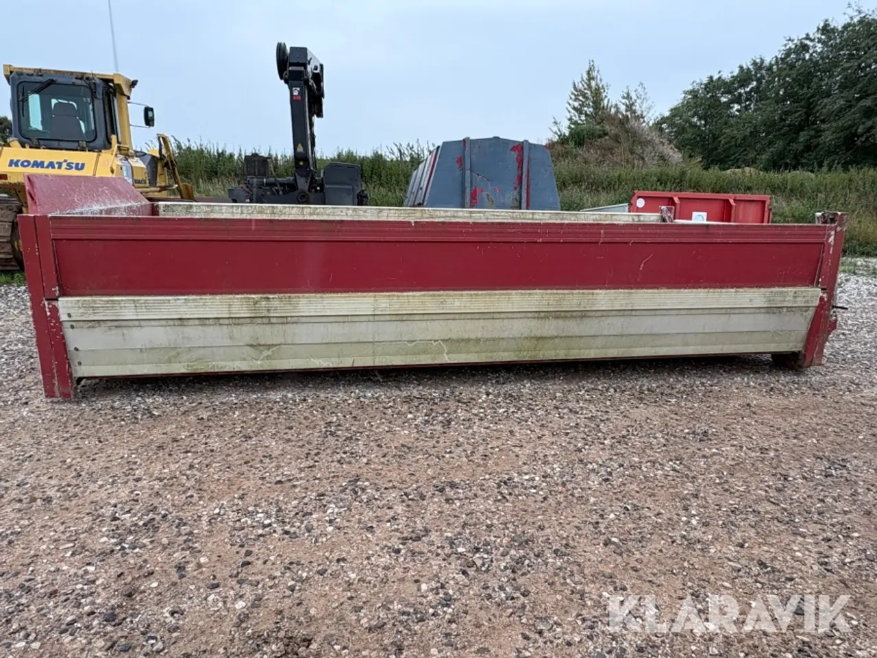 Billede 6 - Kroghejscontainer med 3-vejs tip og hydraulisk klap