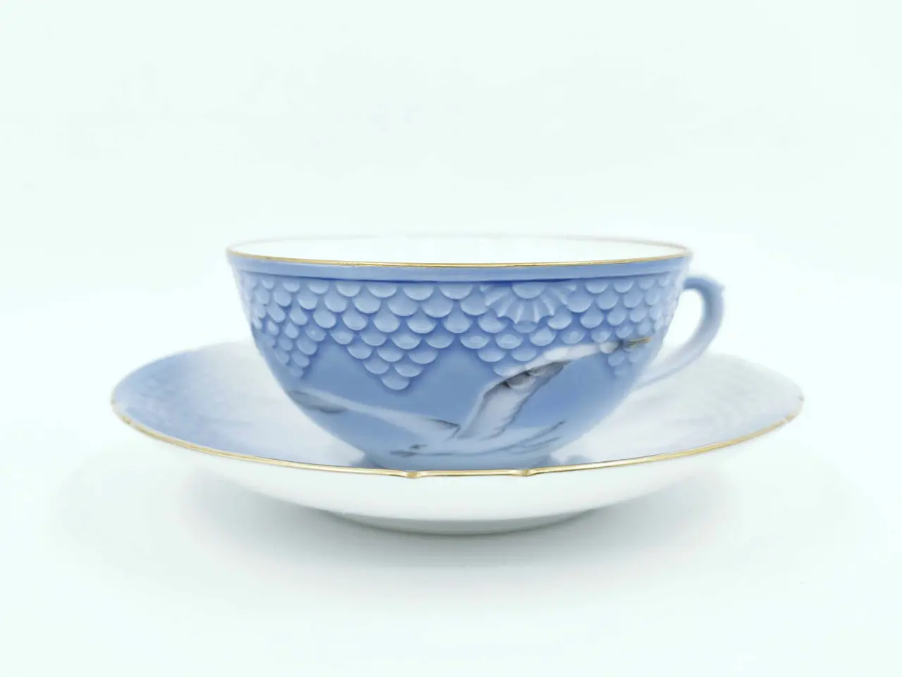 Billede 6 - Mågestel tekopper med guldkant 1 sortering Porcelæ