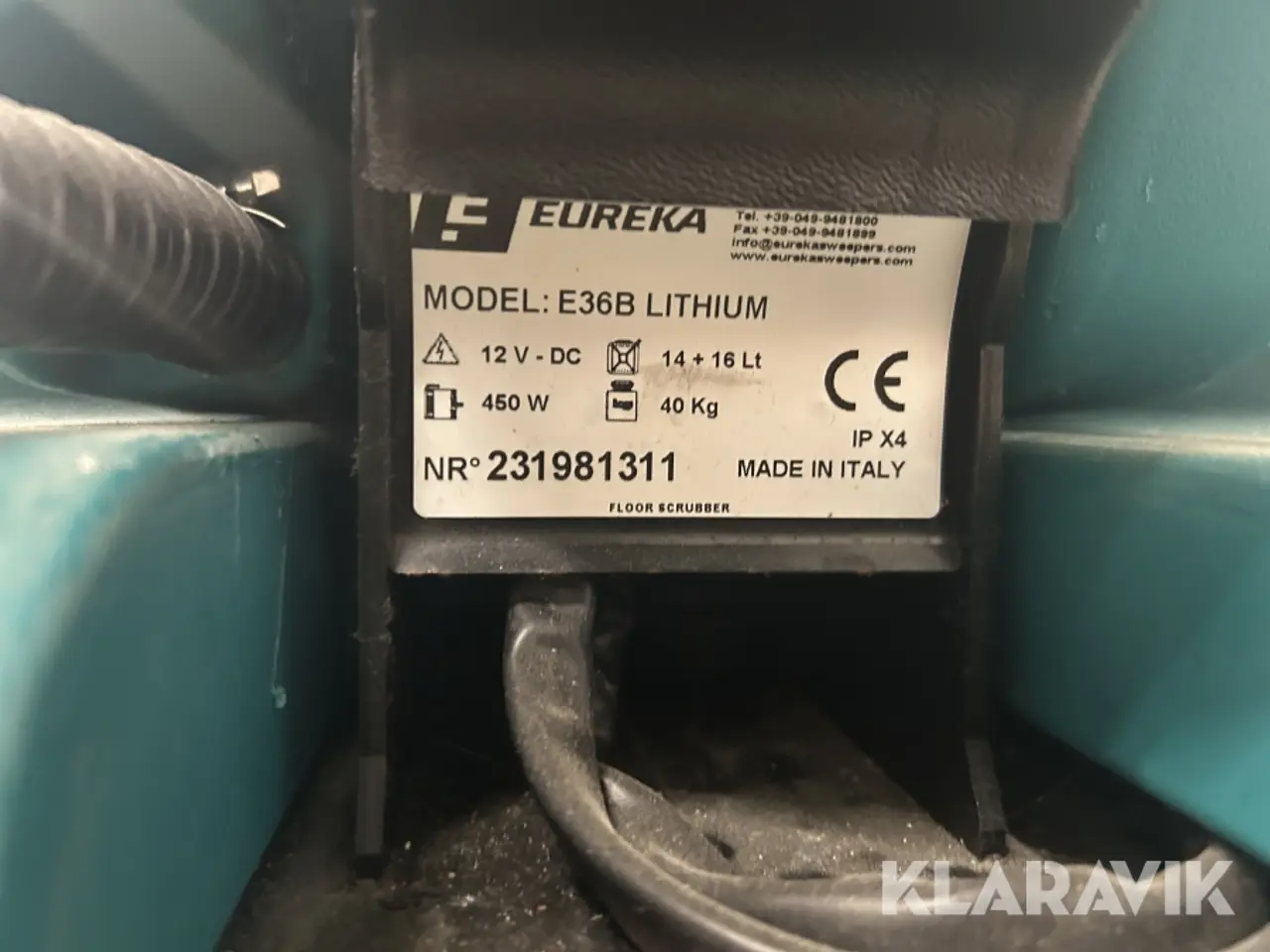 Billede 7 - Gulvvaskemaskine Eureka E36B Lithium
