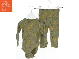 Baby bodystocking og bukser med dyremotiv fra VRS (str. 80)