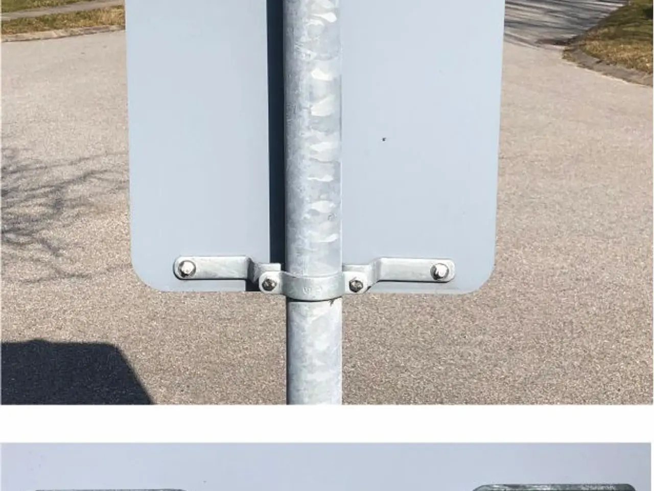 Billede 3 - P-skilt "Bak ind i bås" i 2 mm aluminium