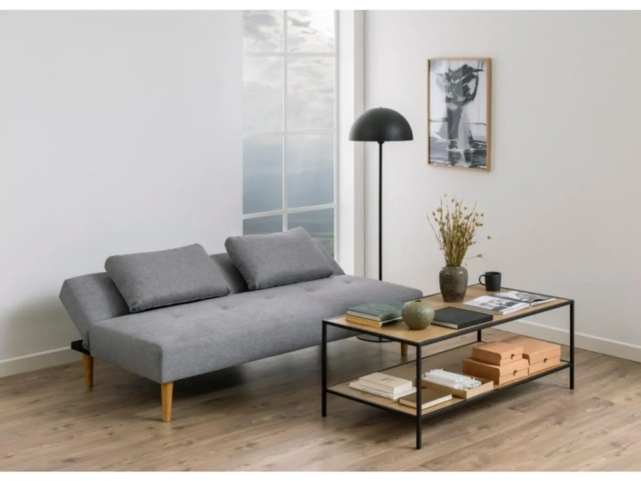 Billede 11 - Lucca sovesofa Grå - Sovemål 180x100