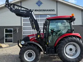 Case IH Farmall 75 A Med Quicke X2s frontlæsser med Euroskifte, 3die funktion og dæmper, samt og brede hjul.