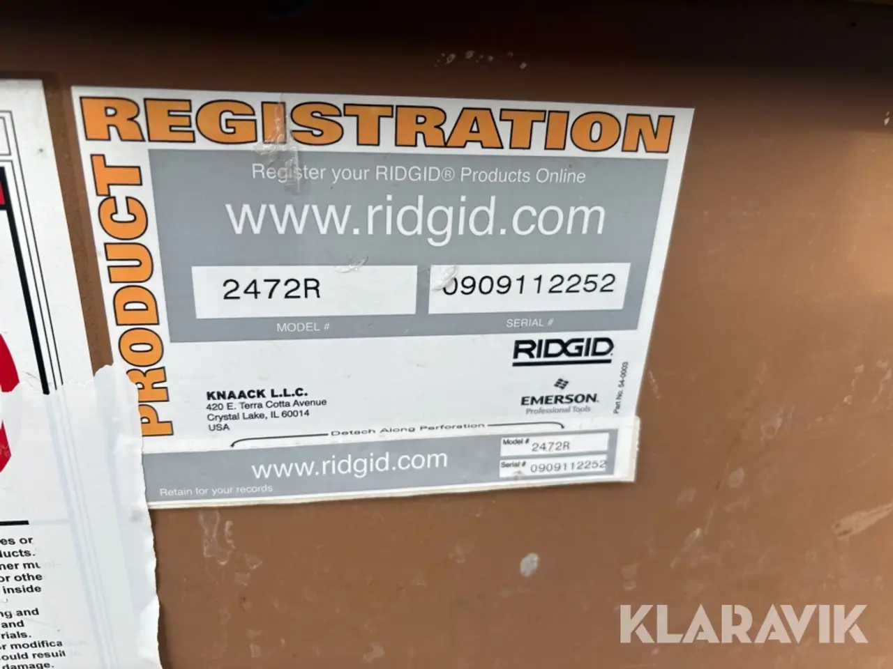 Billede 10 - Værktøjskasse Ridgid JobMaster Chest 2472