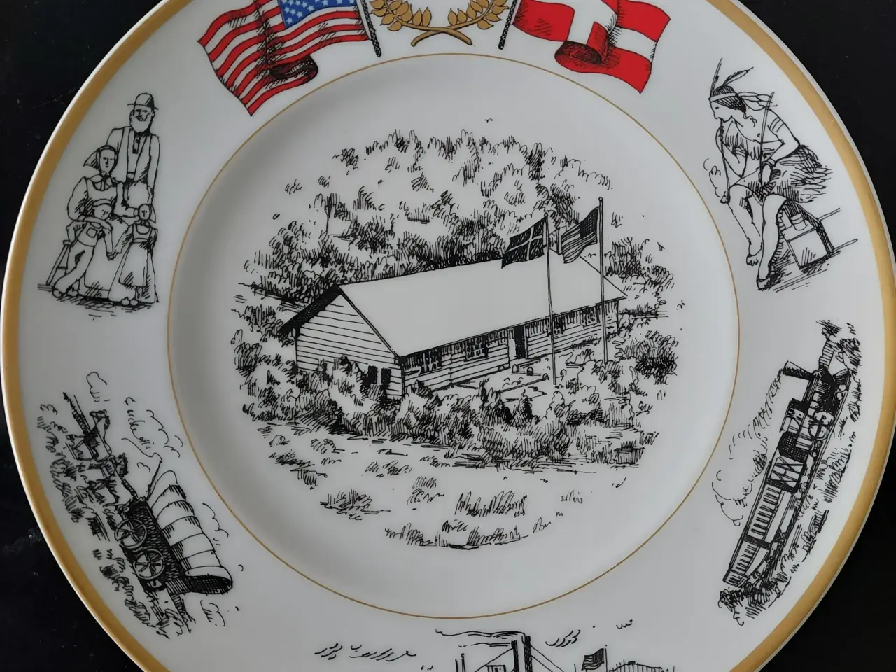 Billede 2 -  3 stk minde-og jubilæums platter