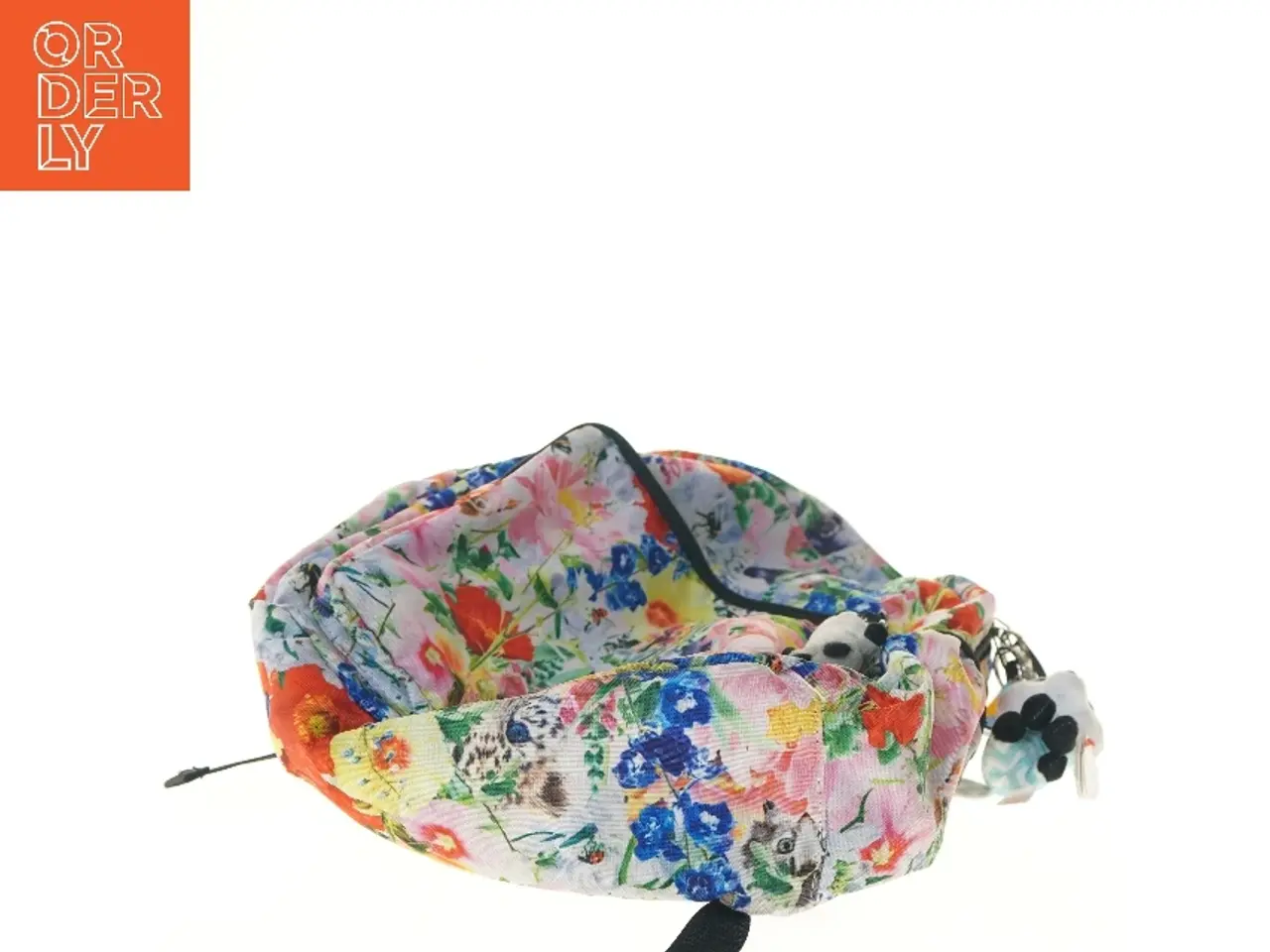 Billede 3 - Blomstret Molo rygsæk med vedhæng (str. 43x17x34 cm)