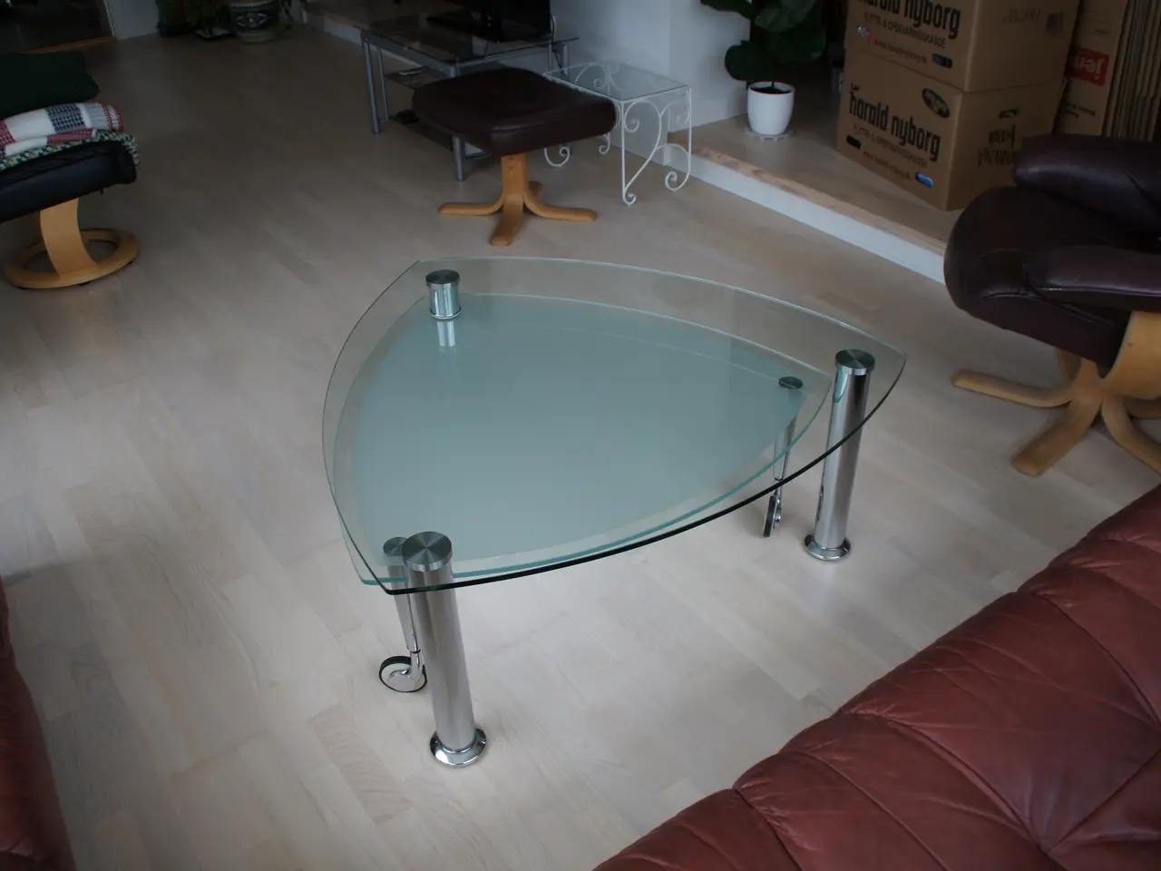Billede 1 - Sofabord i glas.