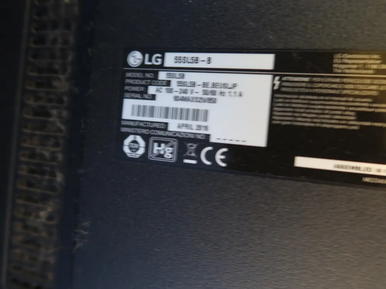 Billede 3 - Fjernsyn LG 55SL5B-B