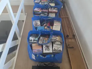 Blandet film og serier. Med blu Rays film