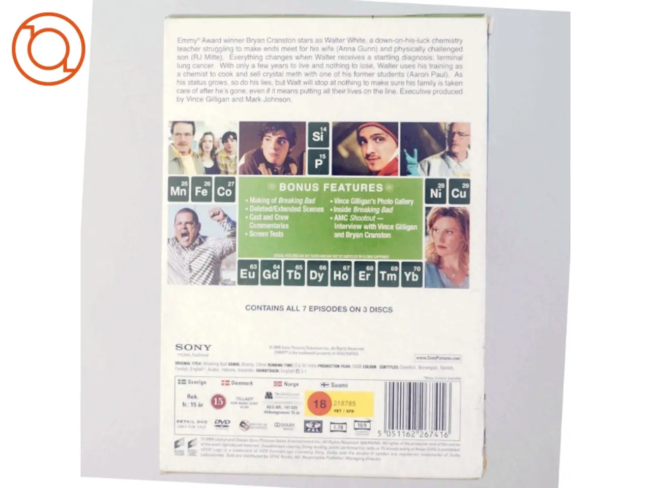 Billede 3 - Breaking Bad: Den komplette første sæson (DVD)