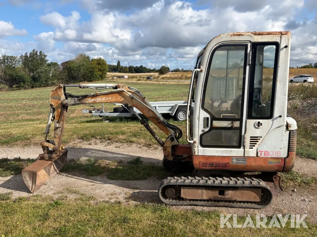 Billede 9 - Minigraver Takeuchi TB016 med hydraulisk udskydelig undervogn