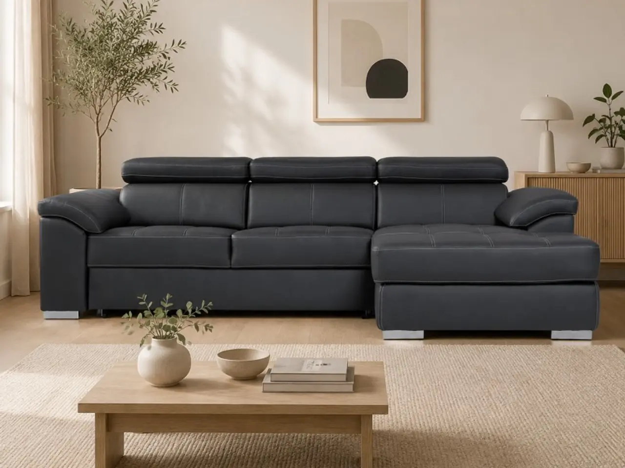 Billede 10 - Stitch Sovesofa højrevendt Med Indbygget Sengeudtræk