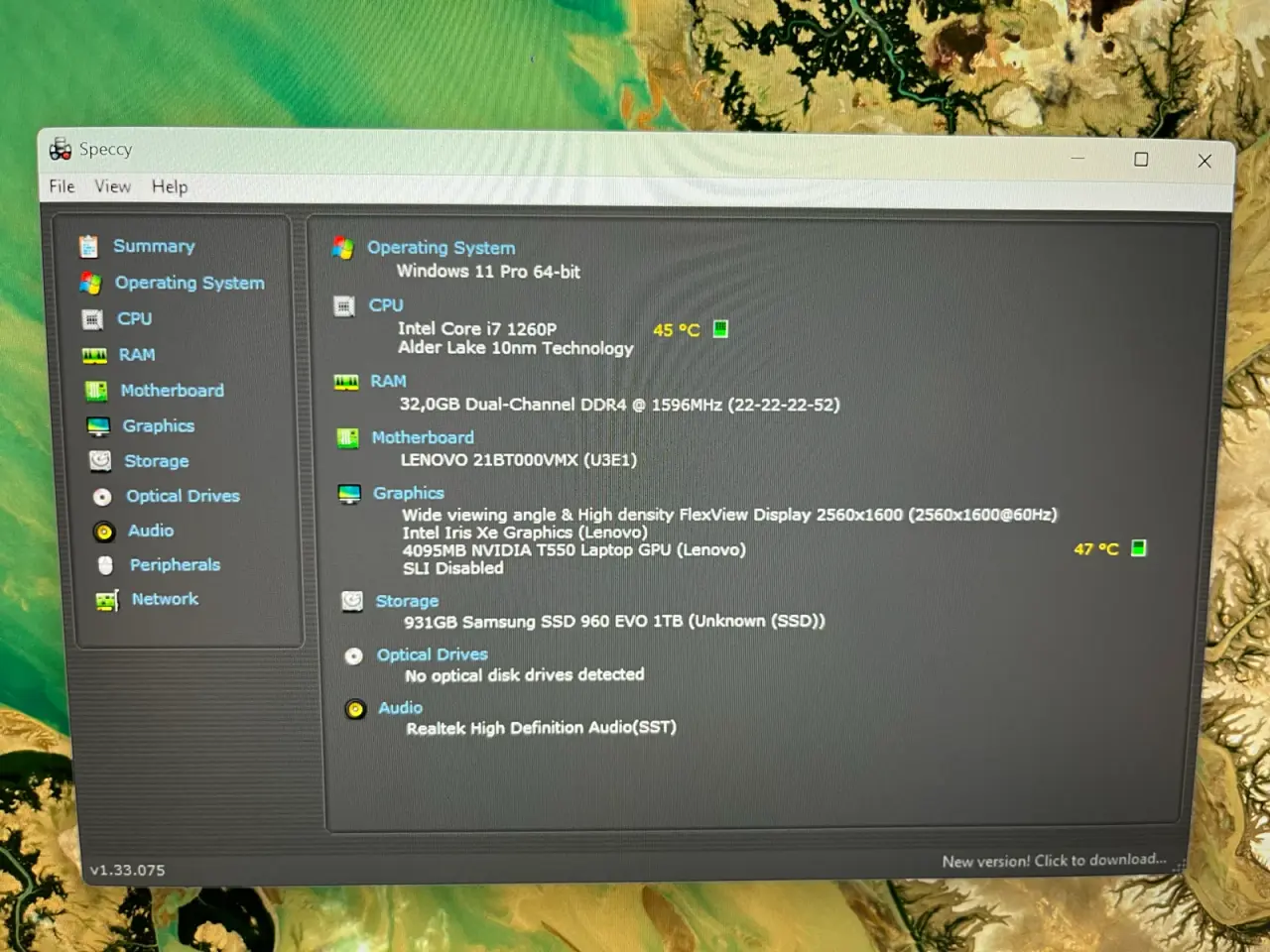 Billede 6 - Lenovo ThinkPad P16s Gen 1 i7 32GB 1TB T550 16"
