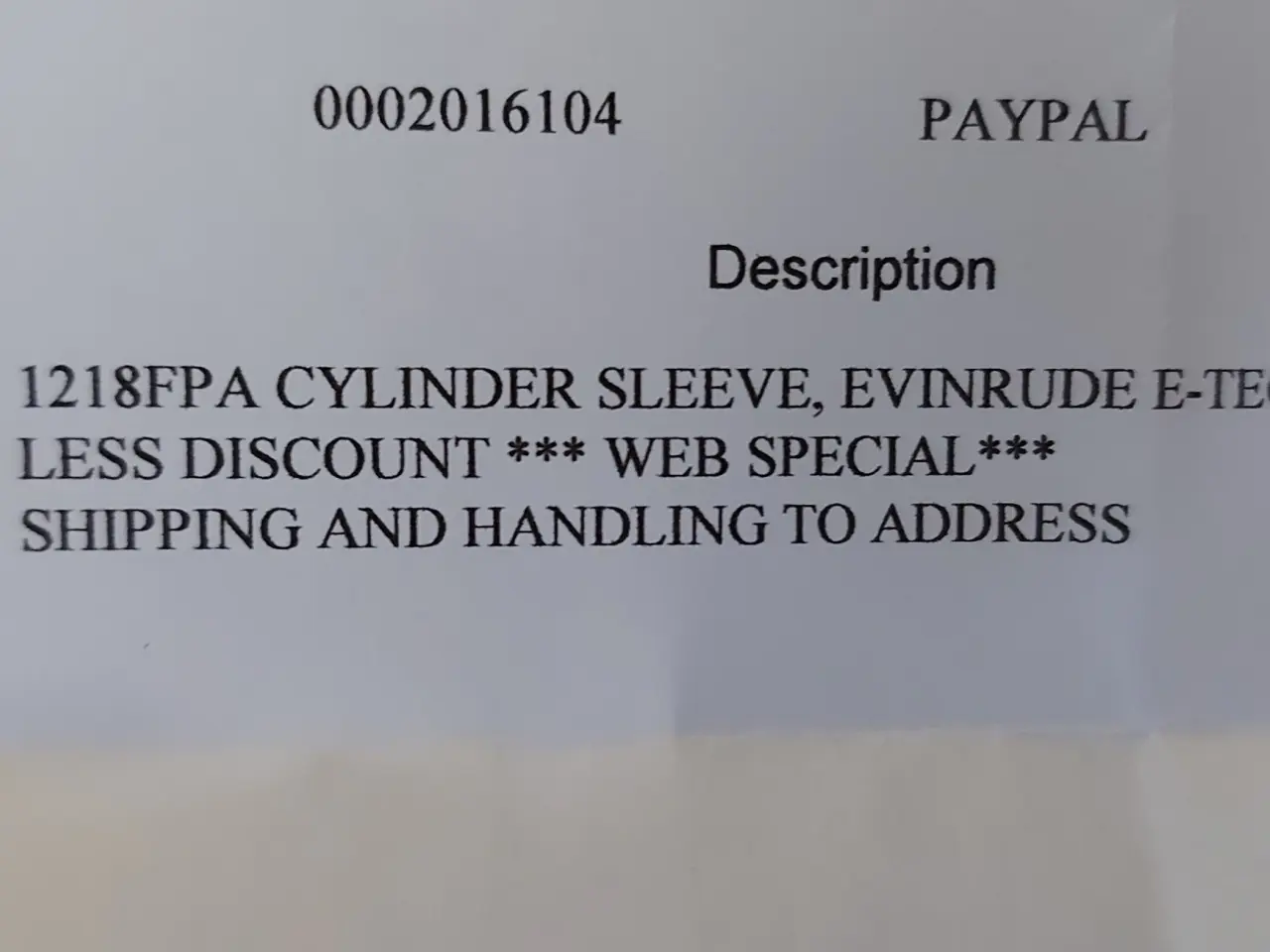 Billede 4 - Evinrude e-tec sleeve cylinder 
