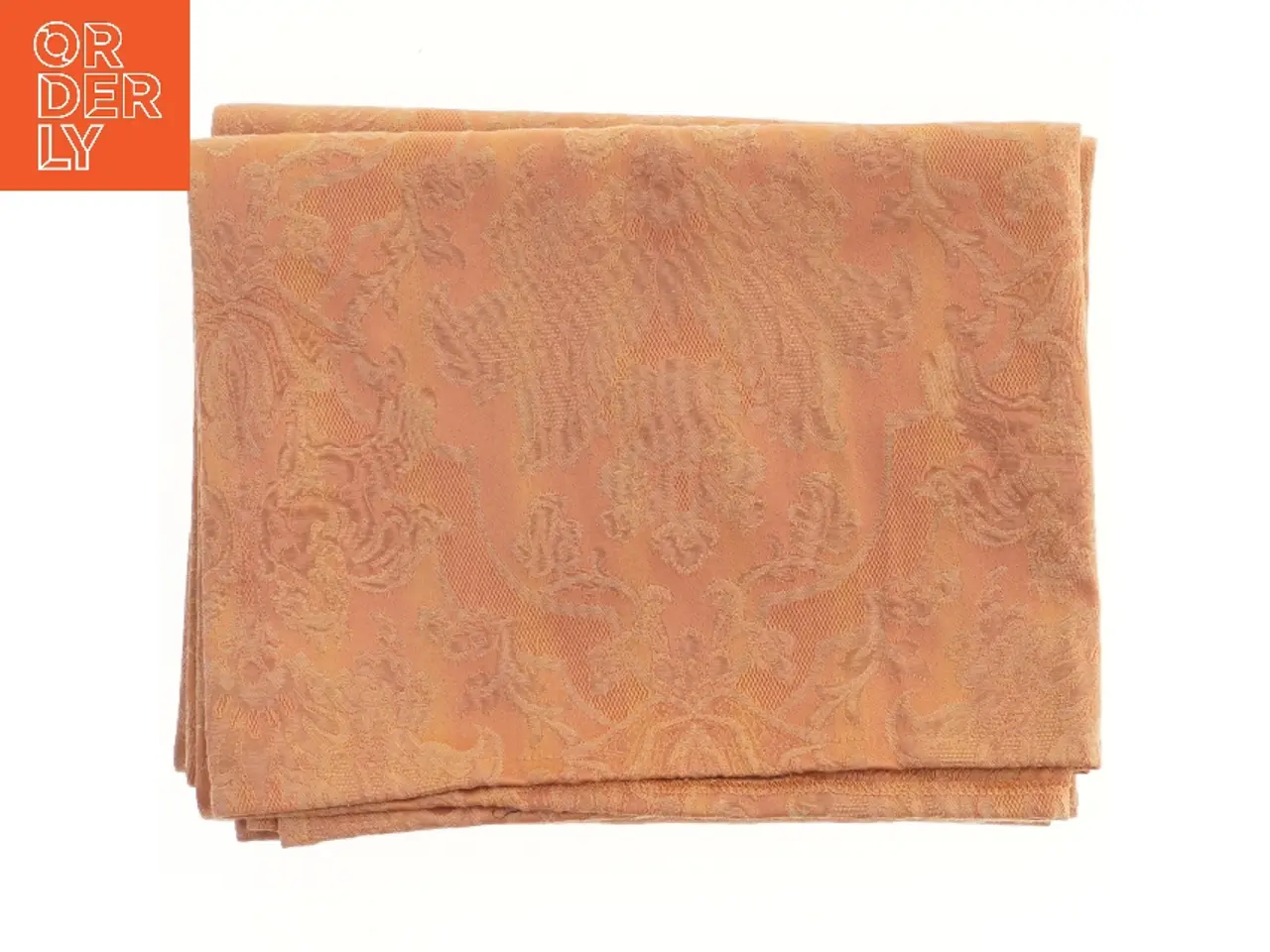 Billede 2 - Orange mønstret dug 138x215 cm (str. 138x215 cm)