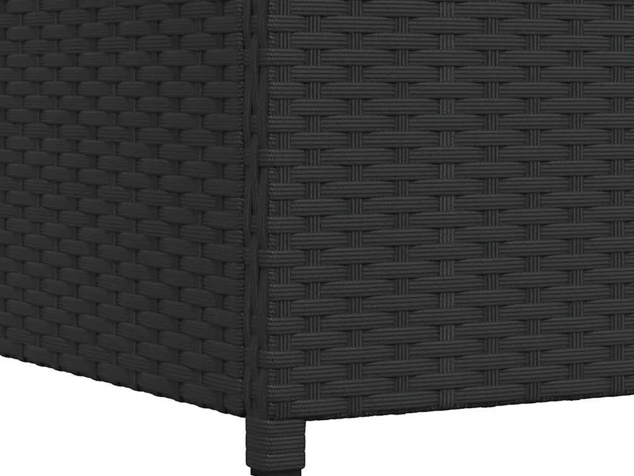 Billede 10 - Udendørs opbevaringskasse i polyrattan - sort 120 × 50 × 60 cm