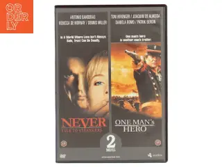DVD Film Sæt - Never Talk To Strangers og One Man's Hero fra Scanbox