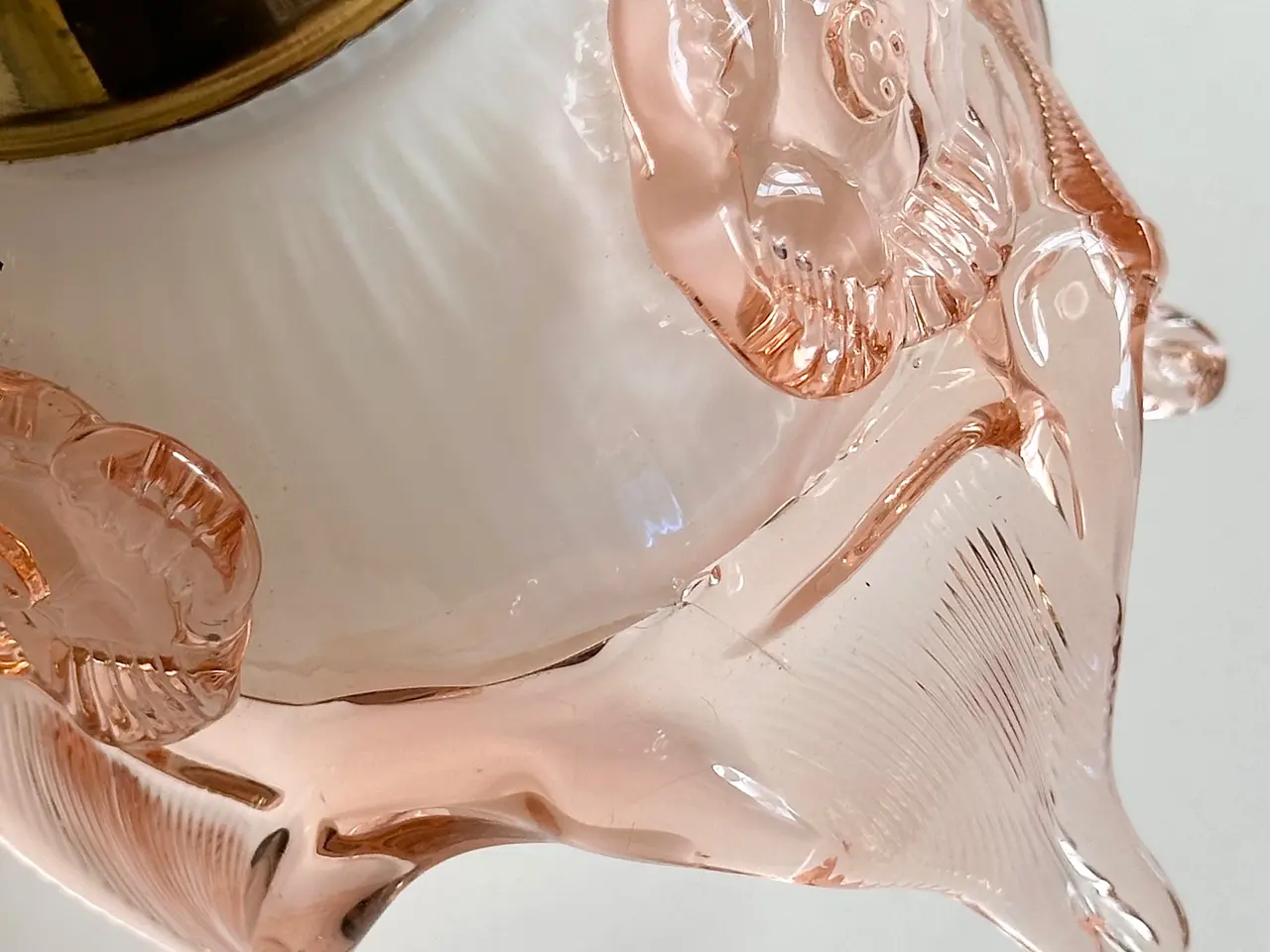 Billede 8 - Væglamper m rosa glas, 2 stk samlet