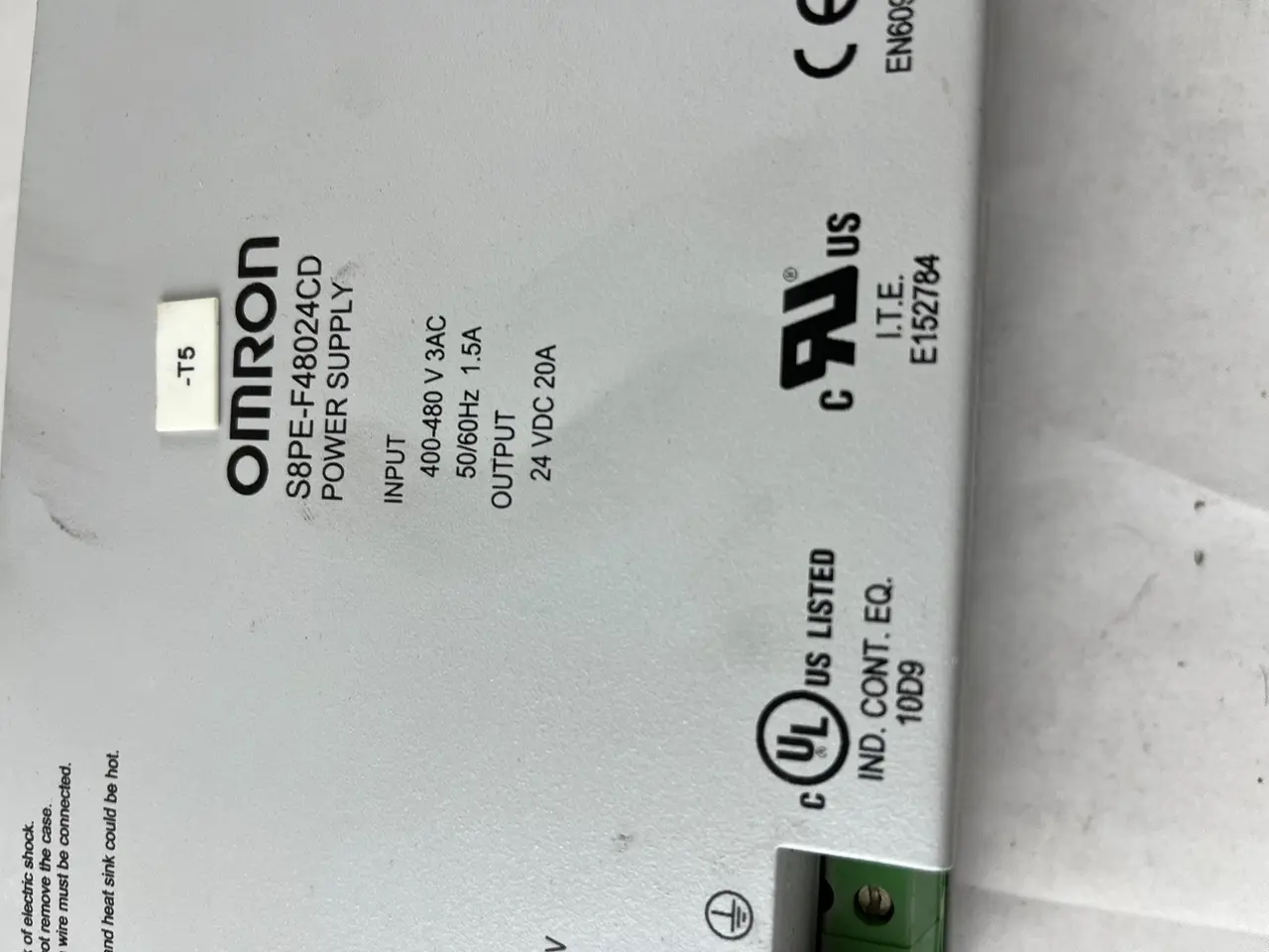 Billede 12 - Omron S8PE-F48024CD strømforsyning 400–480V 24V DC