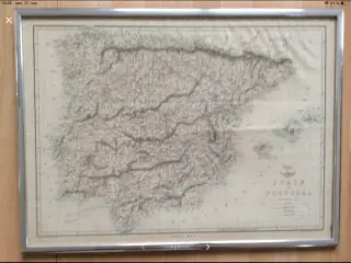 Landkort Spanien Portugal weller