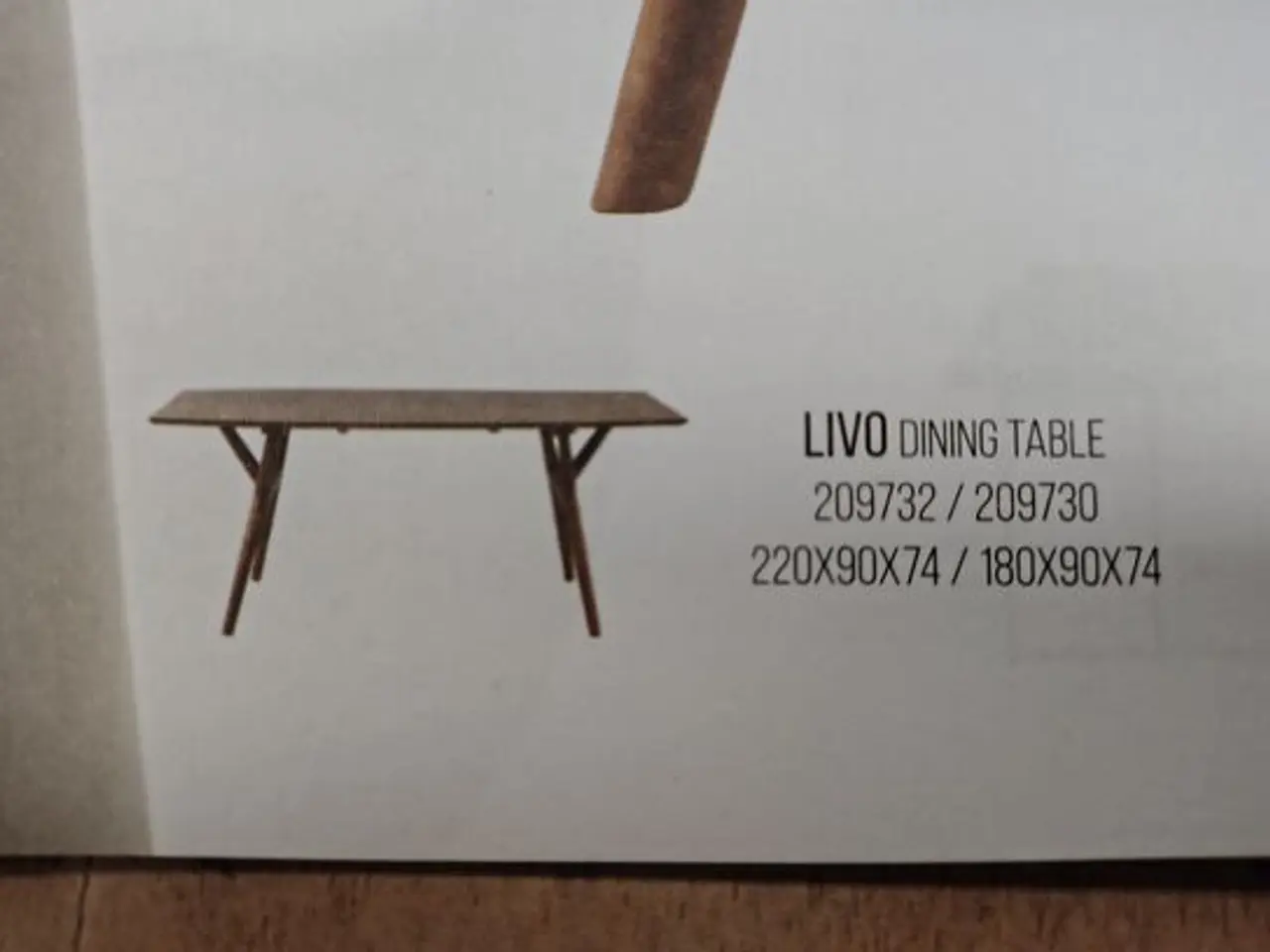 Billede 7 - Livo spisebord 180 × 90 cm – Massivt akacietræ 
